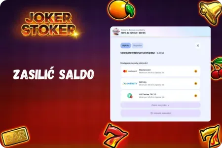 Zasilenie konta Joker Stoker